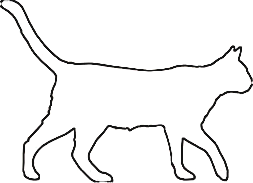 Free cat outlines.