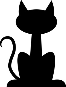 Free Cartoon Cat Silhouette, Download Free Clip Art, Free