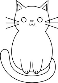 Image result for simple line cat