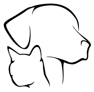 Dog And Cat Outline Clipart