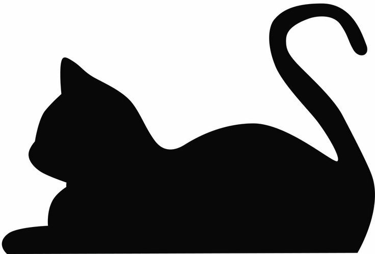 Cat silhouette art.