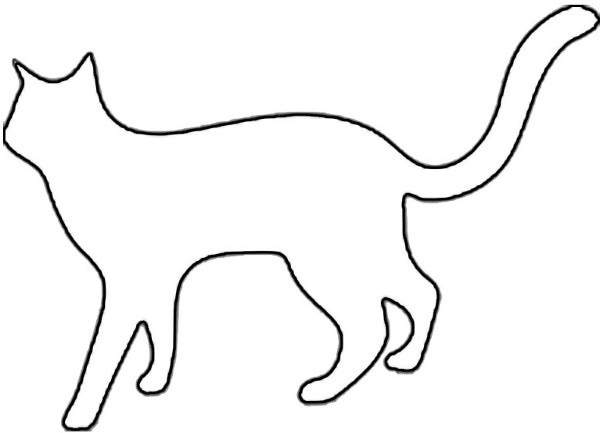 Free Cat Silhouette Outline, Download Free Clip Art, Free