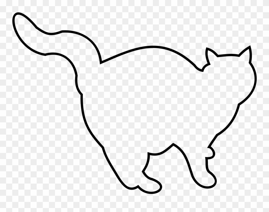Gallery Of Vector Cat Feline Clip Art Outline