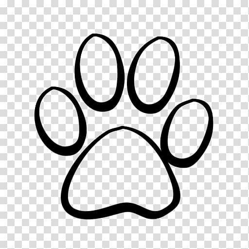 Black paw print illustration, Dog Cat Tiger Coyote , Lion