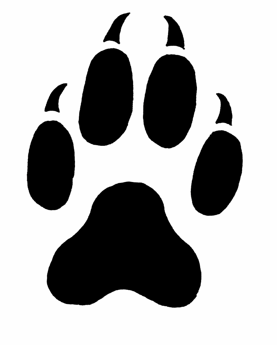 Wolf print png.