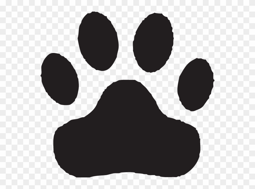 Panther paws clipart.
