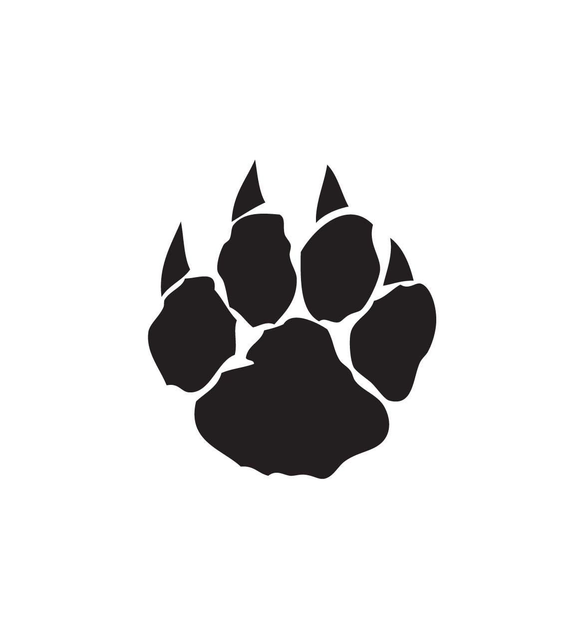 cat paws clipart paw print