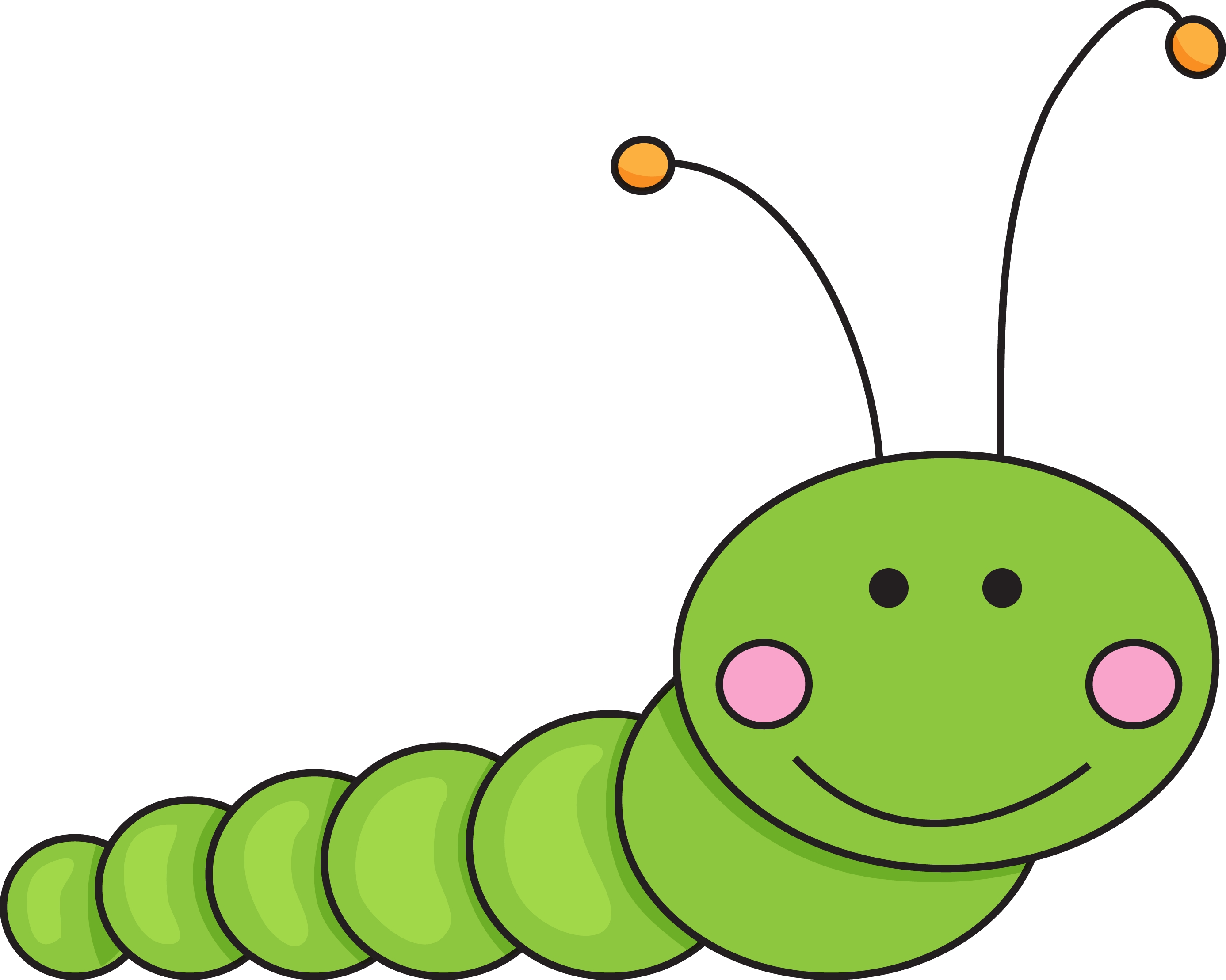 Caterpillar clipart cartoon.