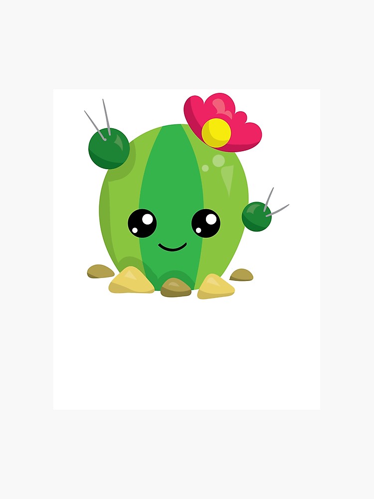 Cute kawaii cactus.