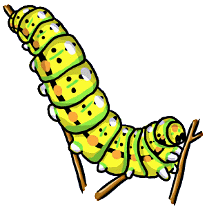 caterpillar clipart realistic