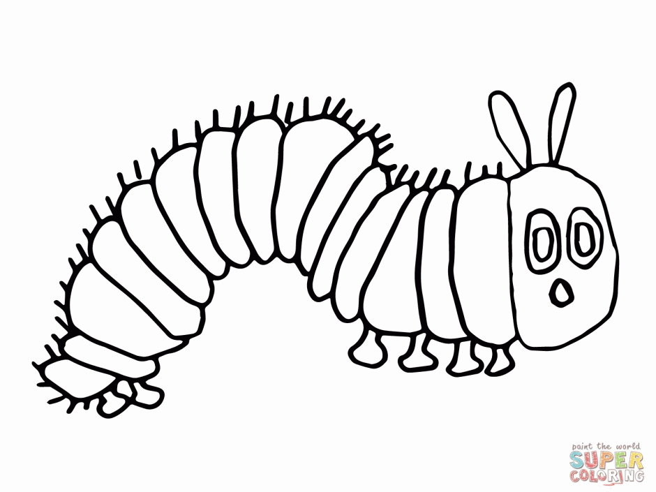 Caterpillar Clipart Black And White