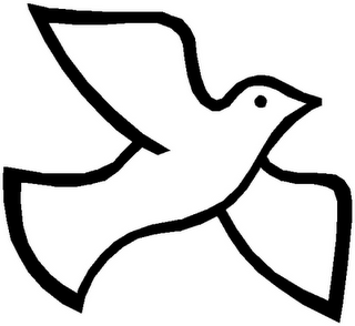 Holy Spirit Dove Clipart Black And White