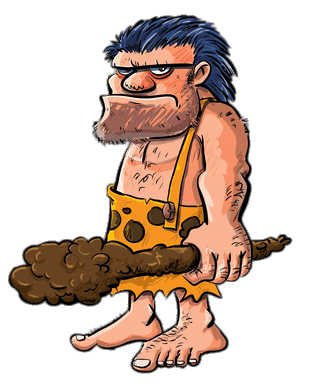 Angry Caveman transparent PNG