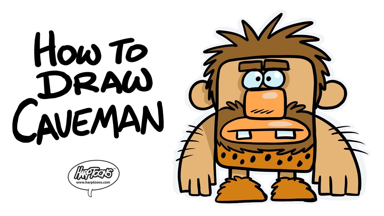 How draw caveman.