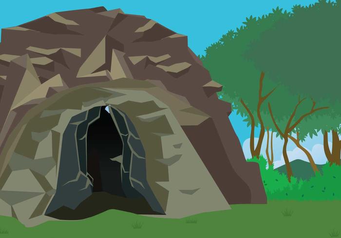 Free Cave Entrance Illustration