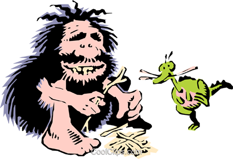 cave man clipart free vector