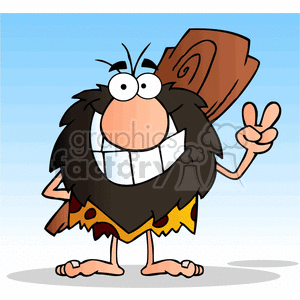 Cartoon caveman clipart.