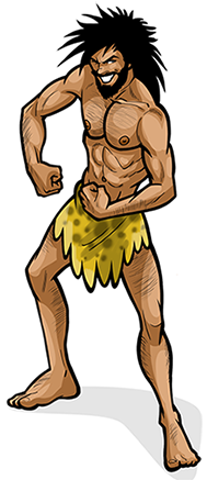Caveman clipart strong, Caveman strong Transparent FREE for