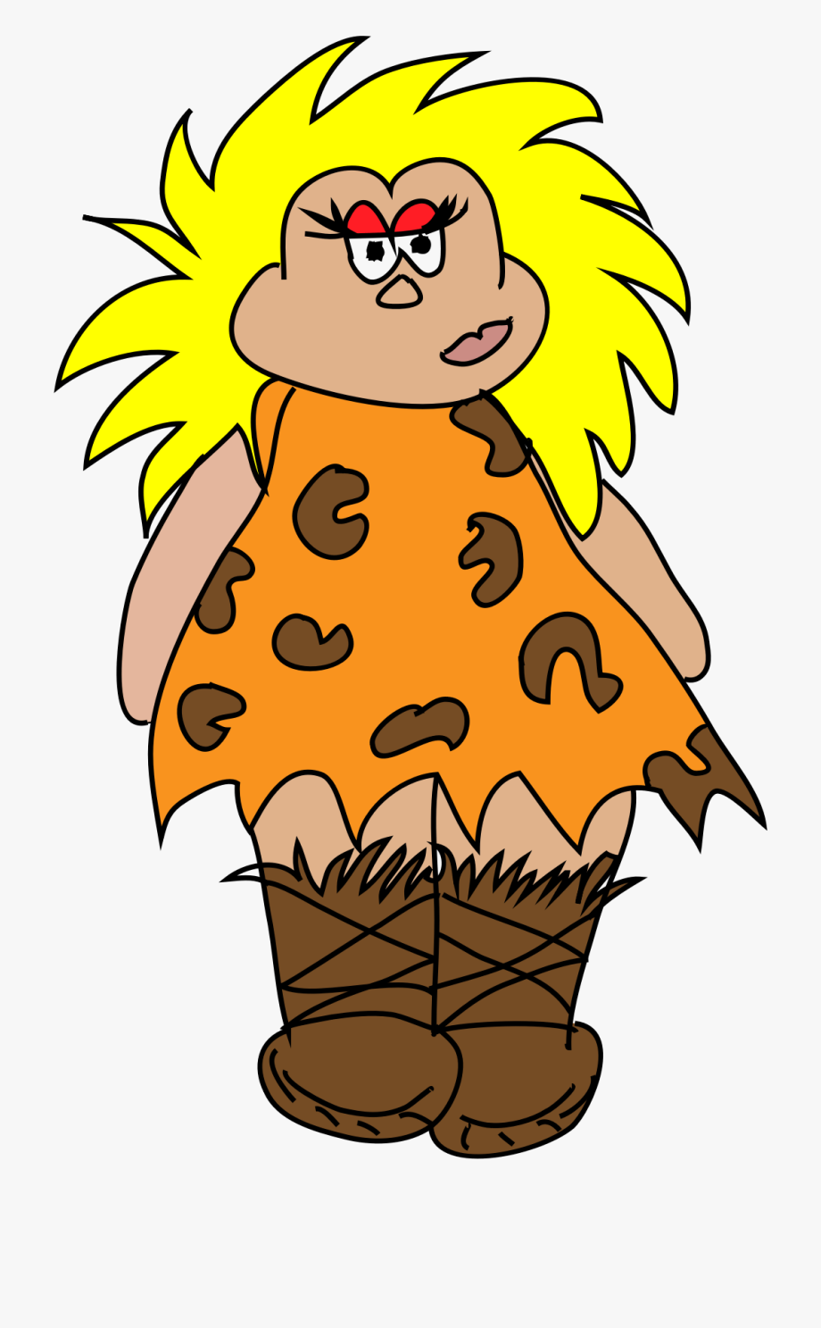 Clipart cave woman.