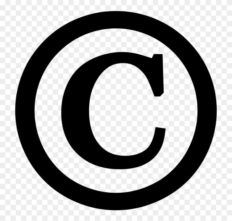 Clipart copyright symbol.