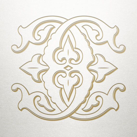 Wedding initials logo.