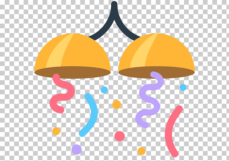 Emoji Confetti Party SMS , a celebration PNG clipart