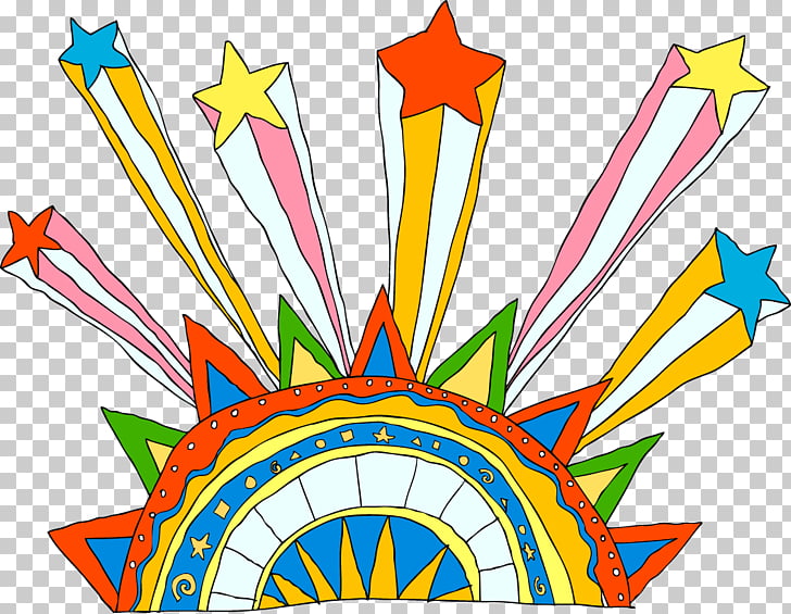 Festival color celebration, multicolored star PNG clipart