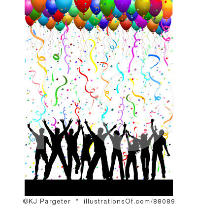 People celebrating clipart.