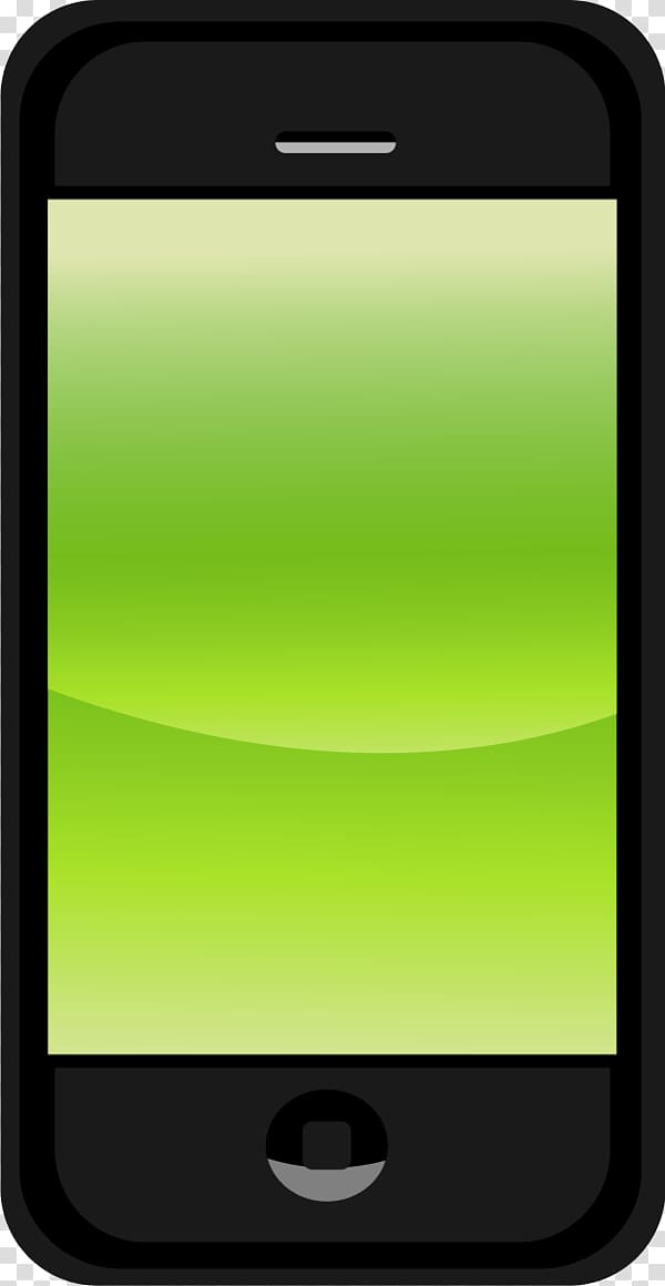 Black iphone displaying.