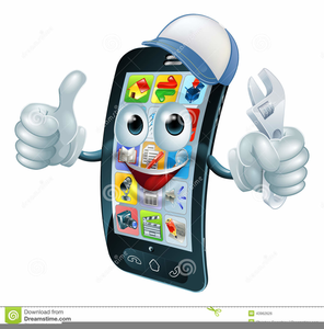 Animated mobile phone.