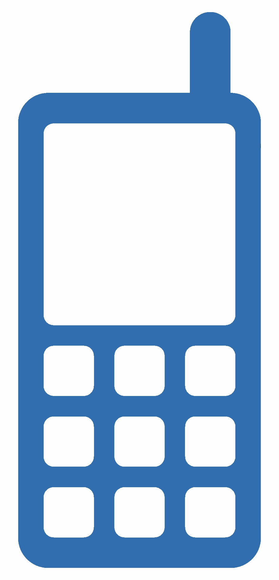 cell phone clipart blue
