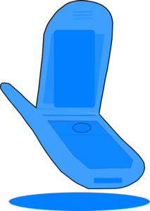 Blue Cell Phone PNG, SVG Clip art for Web