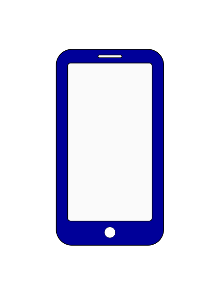 Cellphone clipart blue, Cellphone blue Transparent FREE for