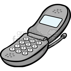 Cartoon cell phone clipart