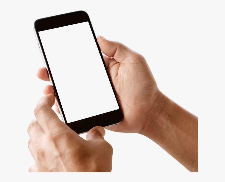 Phone hand png.