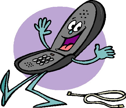 cell phone clipart happy