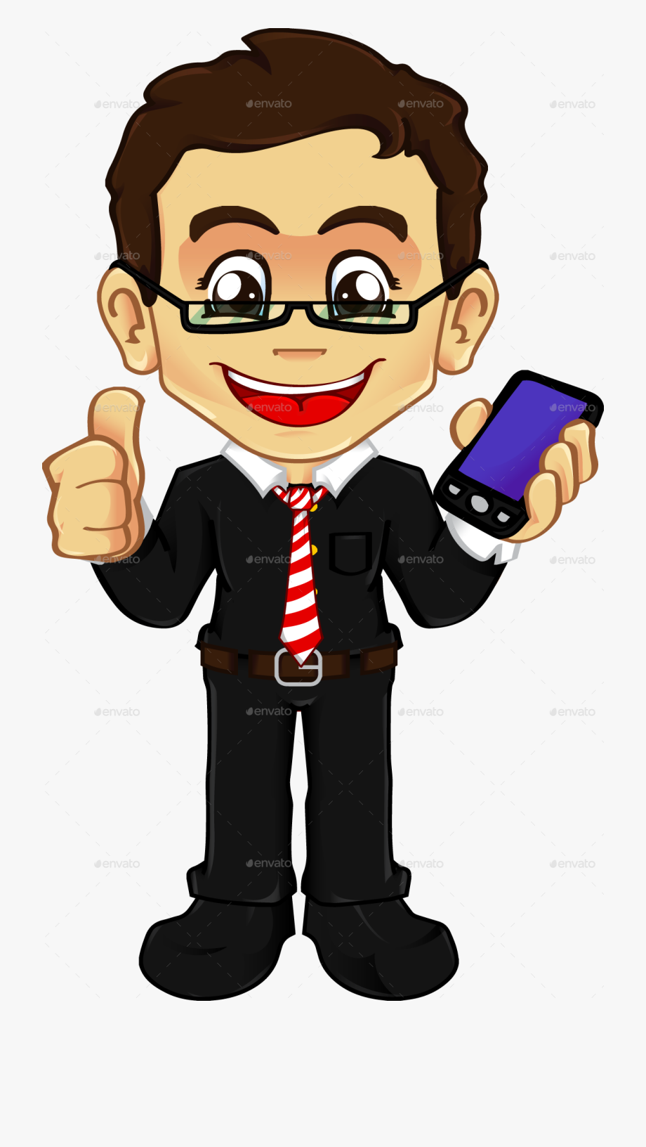 Businessgeek businessman with.