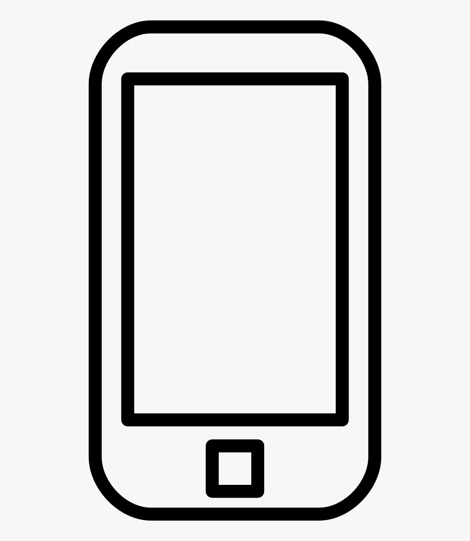 Cell phone outline.