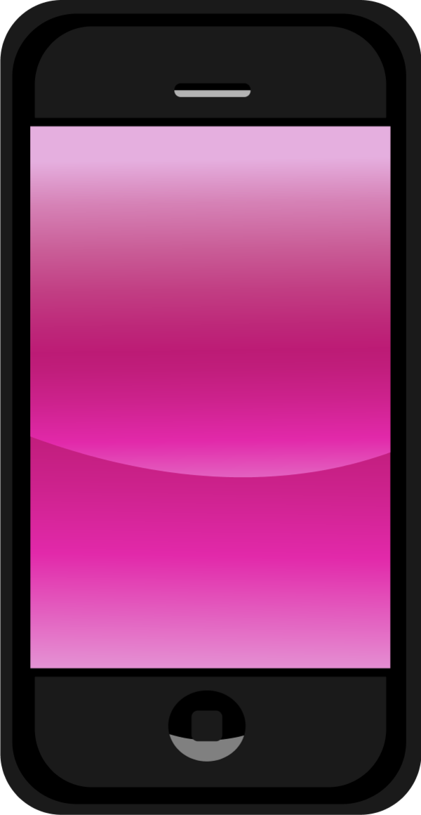 Pink phone cliparts.