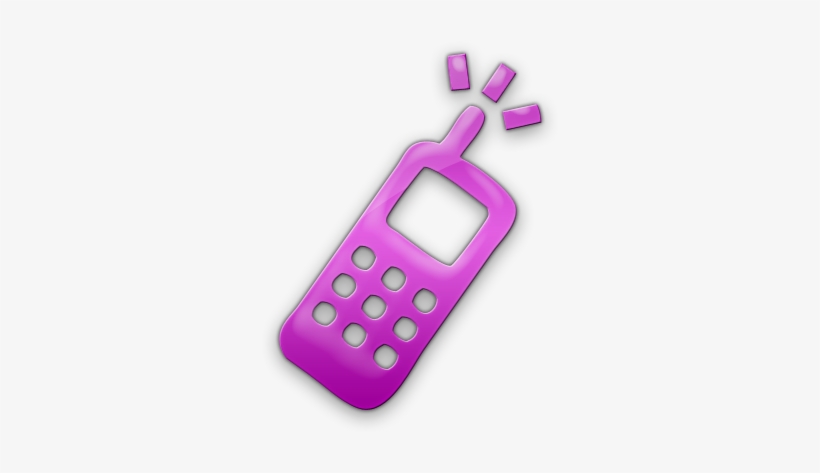 Pink cell phone.