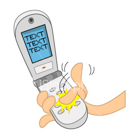 cell phone clipart texting