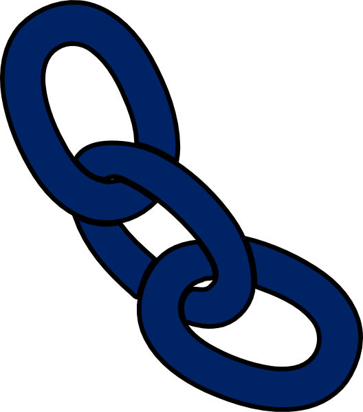 Royal blue chain.