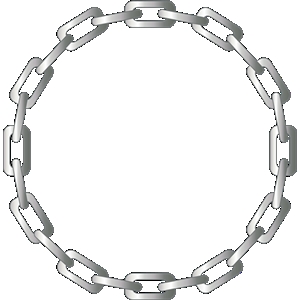 Chain link circle.
