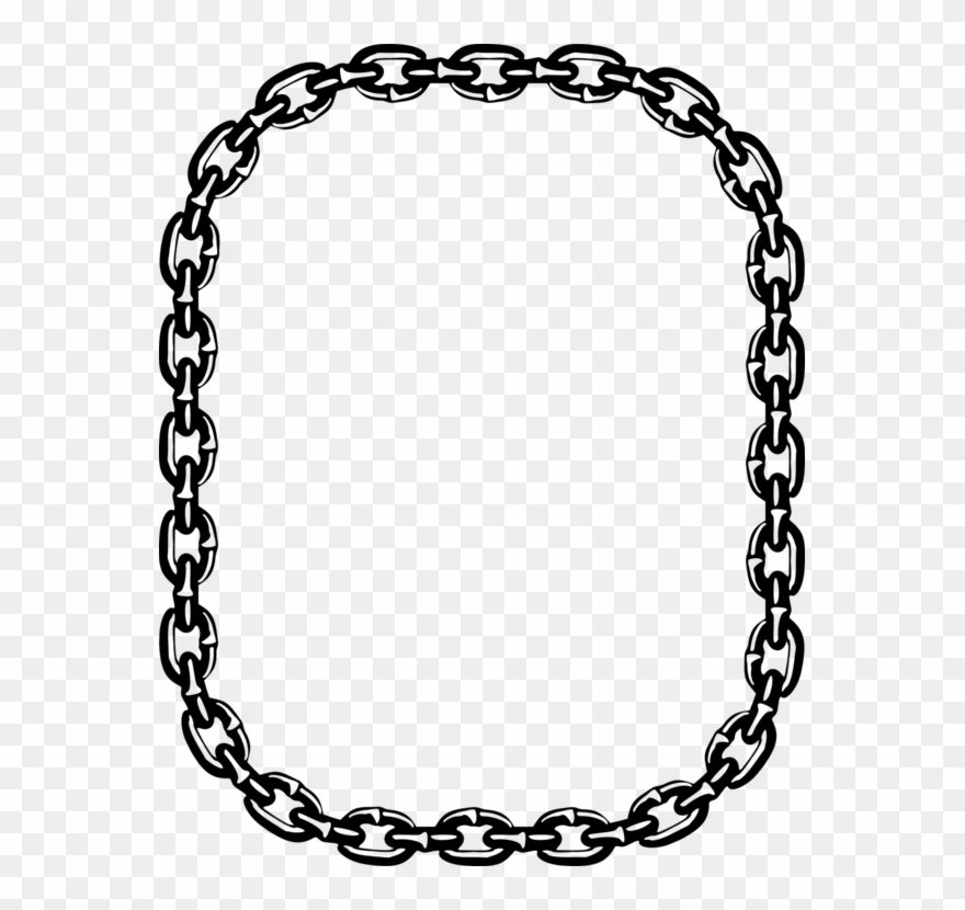 Drawing chain necklace.