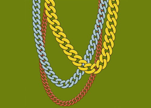 Chain clipart curved.