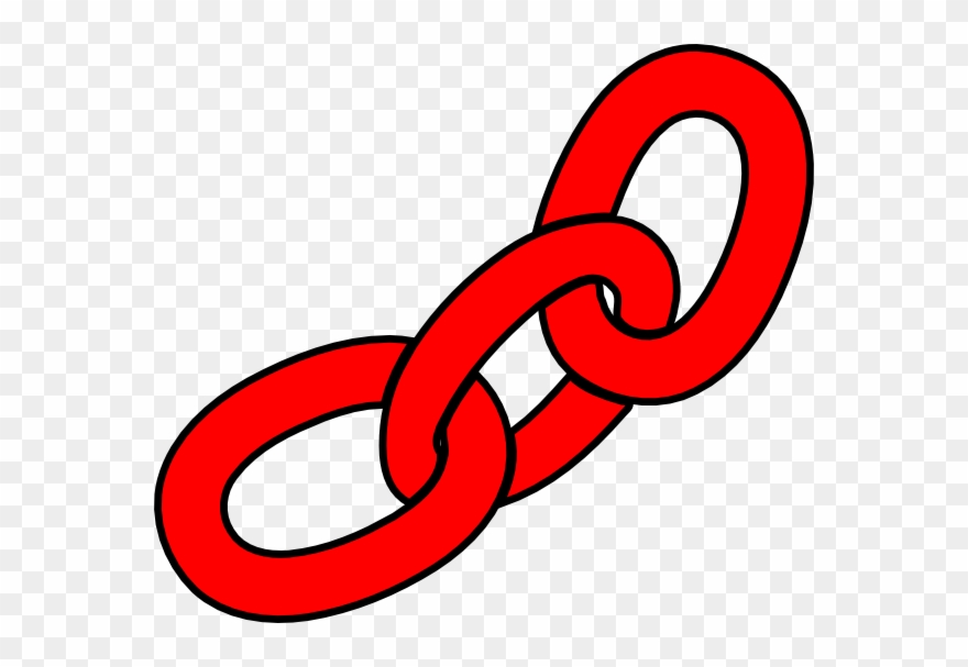 Red Chain Links Clip Art