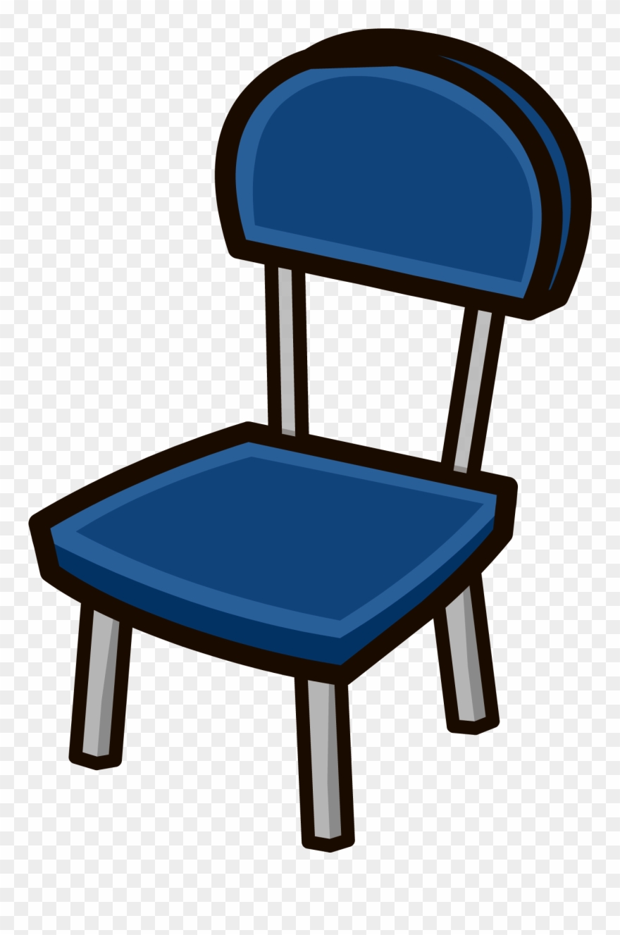 chair clipart blue
