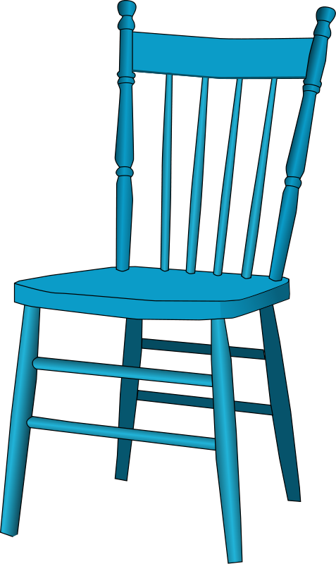 Freeoldbluewoodenchairclipartf7wg4dclipart dural .