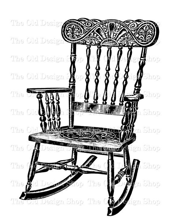 Vintage rocking chair.