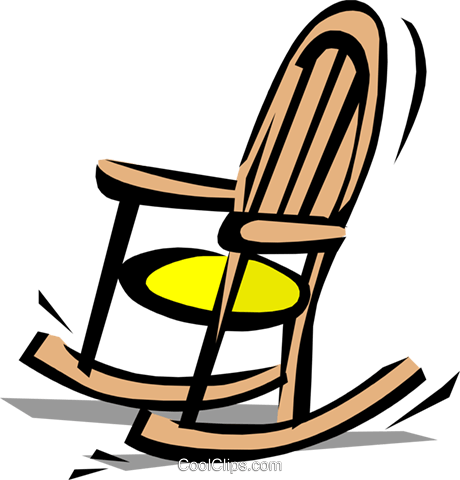 Rocking chair Royalty Free Vector Clip Art illustration